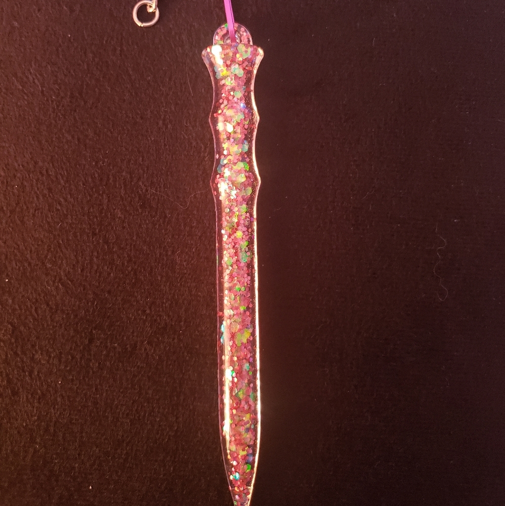 Handmade Pink Glitter Self Defense Kubotan